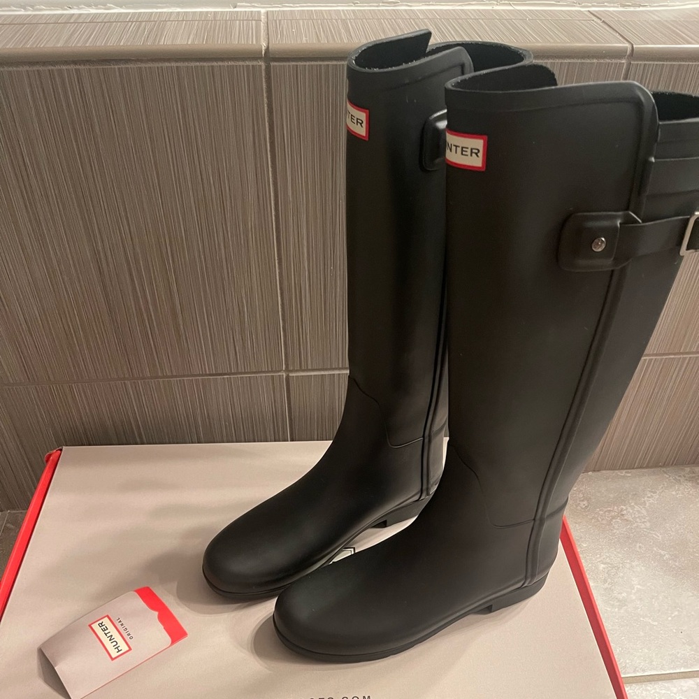 Hunter refined womens rain boots